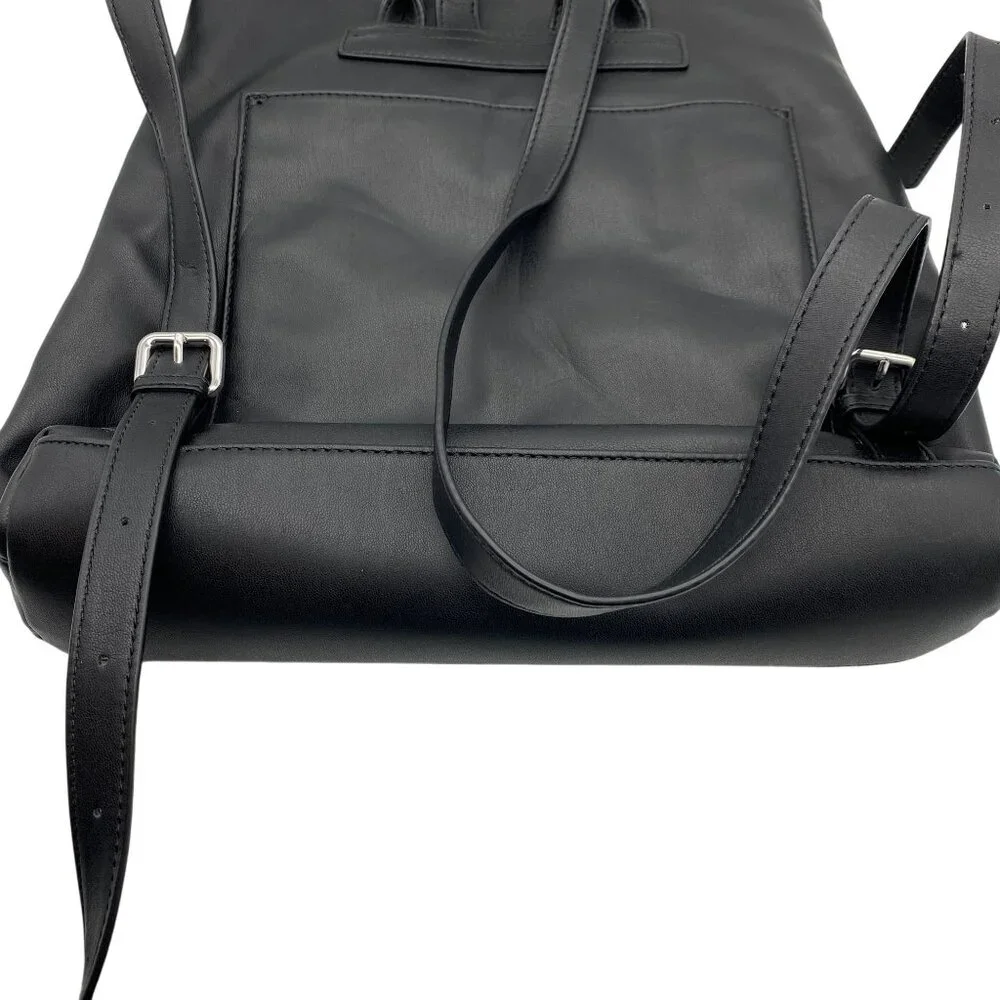 DKNY Tilly vegan leather backpack Logo embossed‎ Black City Career Travel
